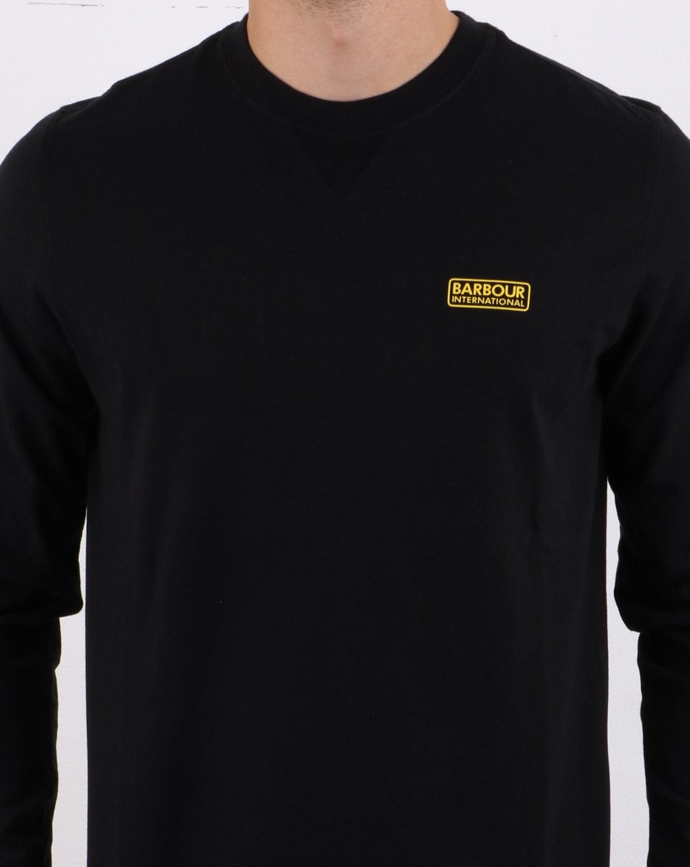 Barbour International Long Sleeve Logo Tee Black