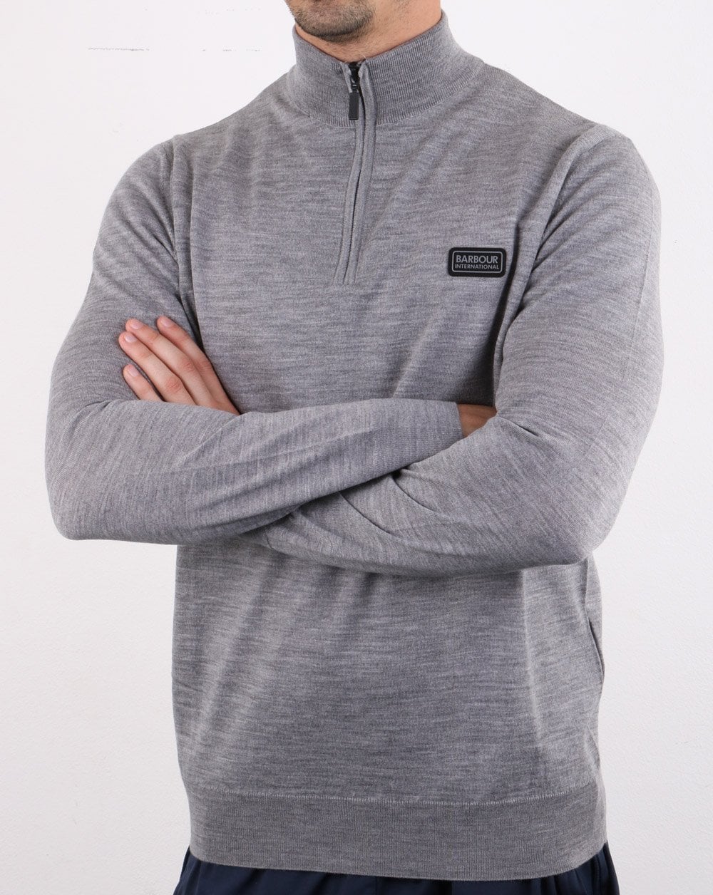Barbour International Absorb Merino Grey