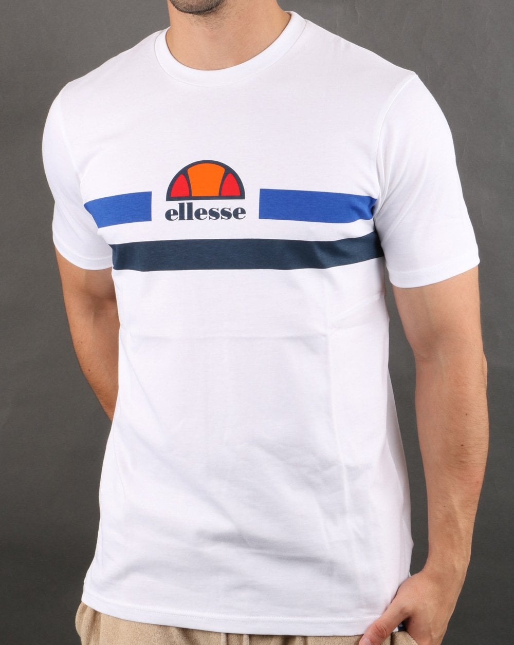 Ellesse Aprel T Shirt White/blue