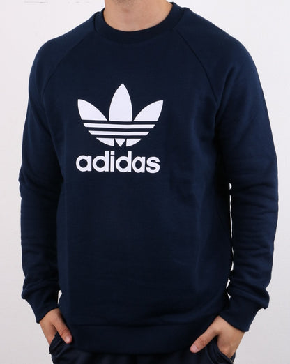 Adidas Originals Trefoil Crew Sweat Navy