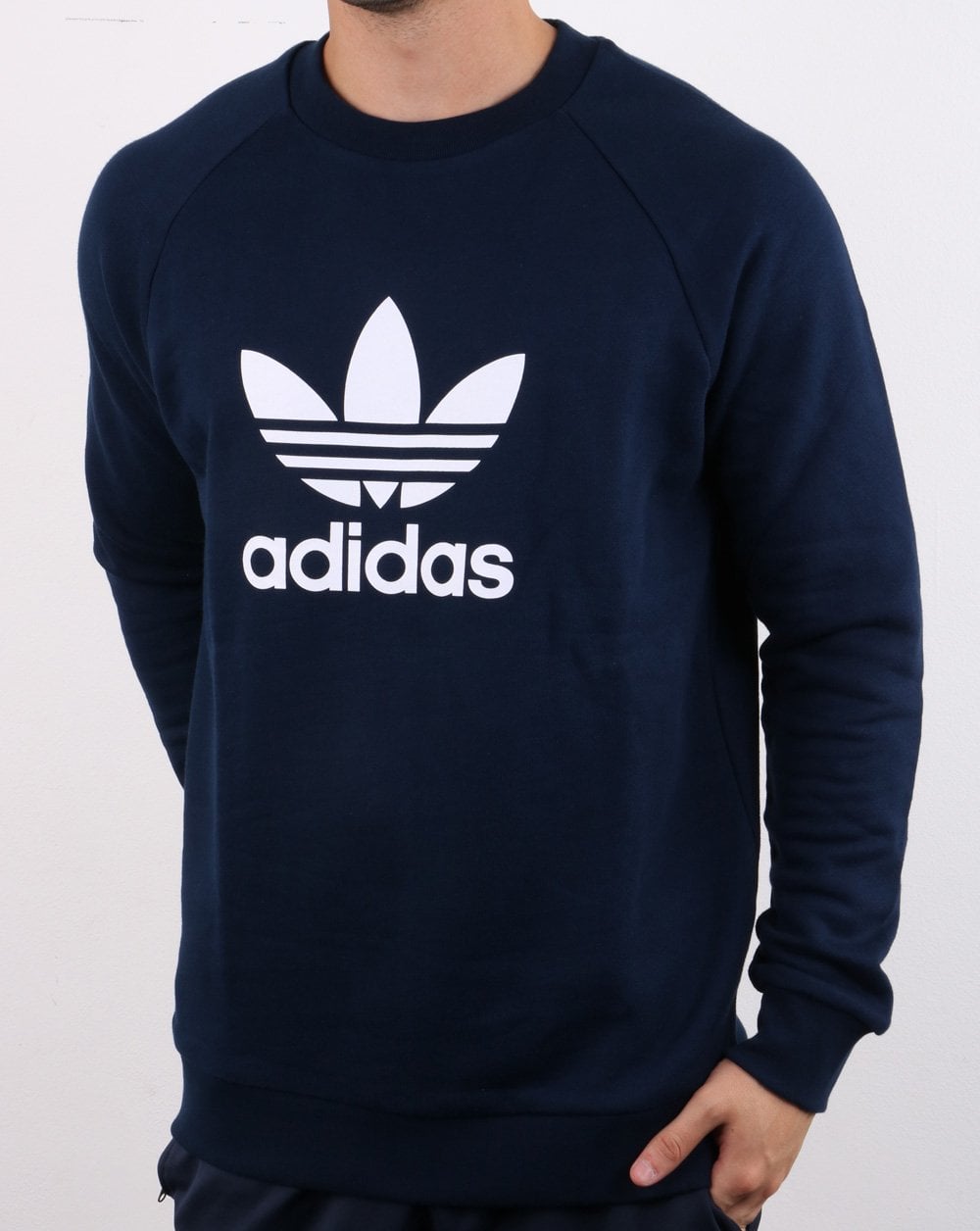 Adidas Originals Trefoil Crew Sweat Navy