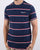 Ellesse Twin Stripe T Shirt Navy