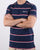 Ellesse Twin Stripe T Shirt Navy