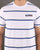 Ellesse Twin Stripe T Shirt White - Blue
