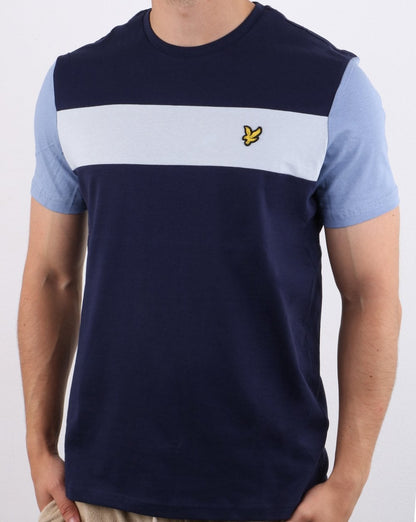 Lyle And Scott Panel T-shirt Navy