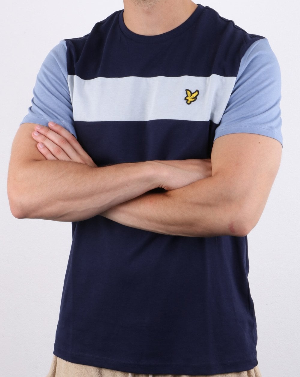 Lyle And Scott Panel T-shirt Navy