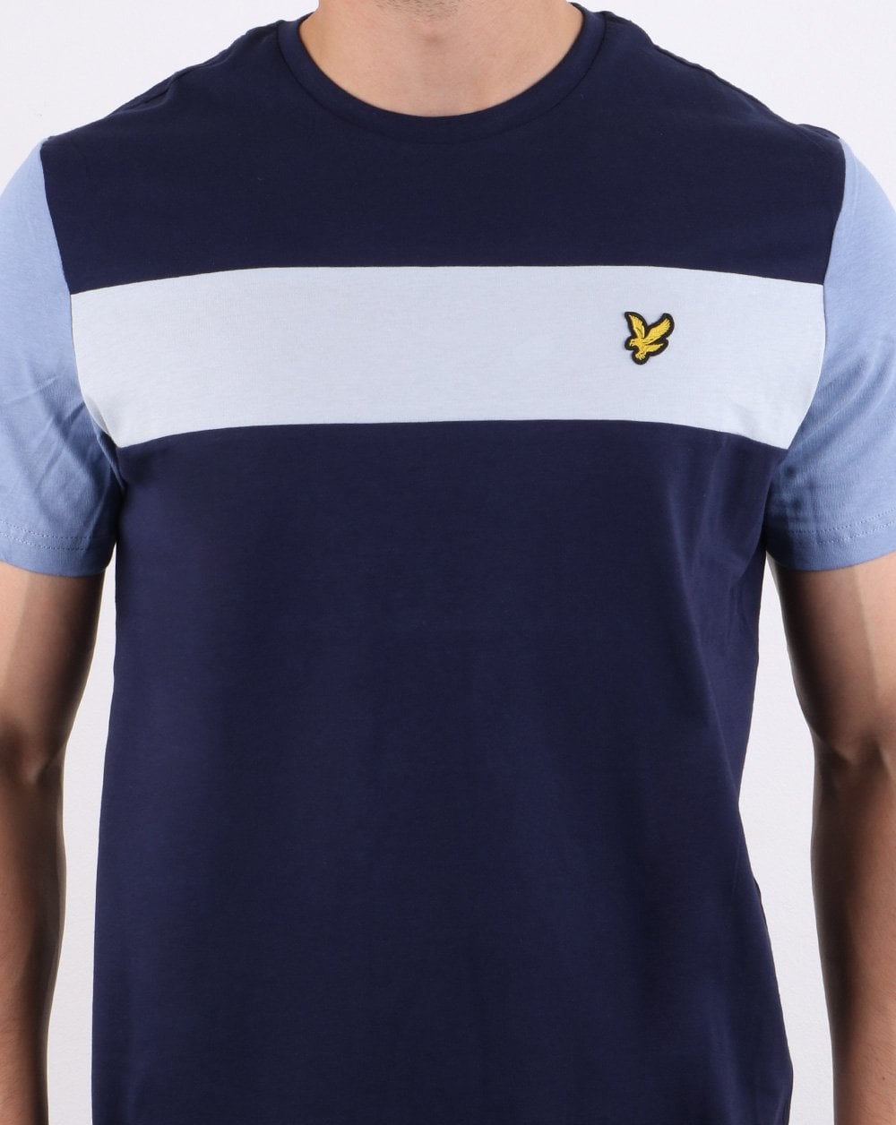 Lyle And Scott Panel T-shirt Navy