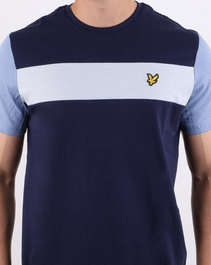 Lyle And Scott Panel T-shirt Navy