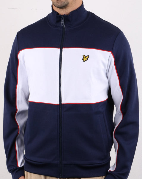 Lyle And Scott Colour Block Track Jacket Navy