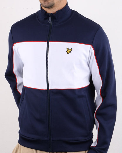 Lyle And Scott Colour Block Track Jacket Navy