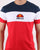 Ellesse Block T Shirt Red/white/navy