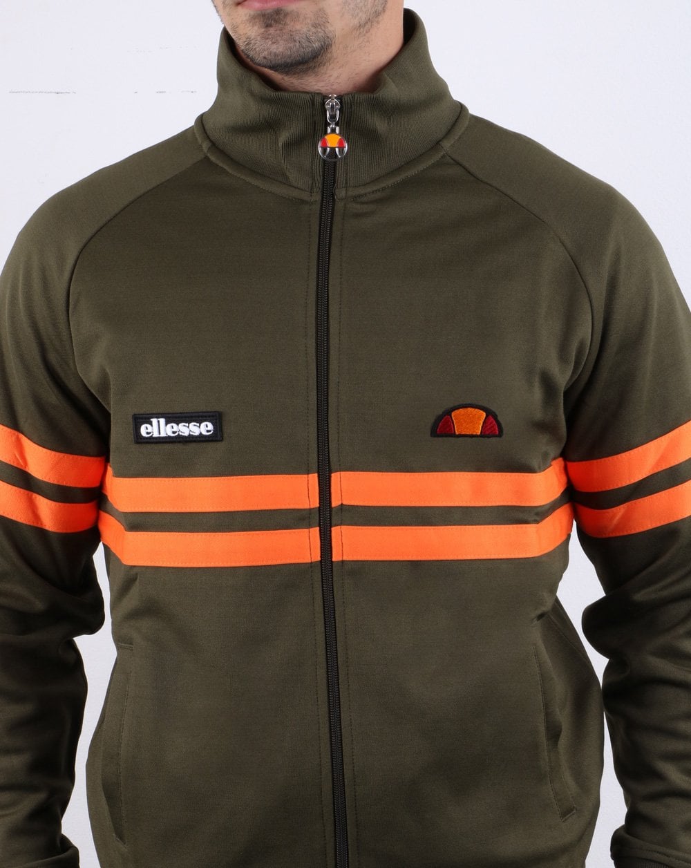 Ellesse Rimini Track Top Khaki/orange