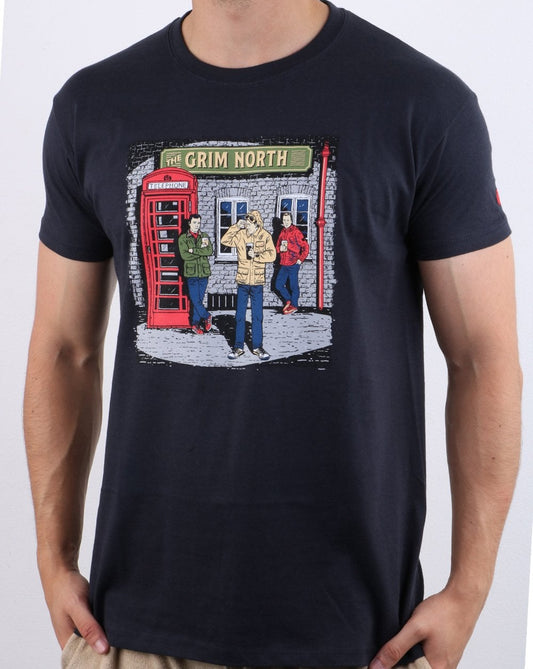 80s Casuals 80s Casuals The Grim North T-shirt Navy