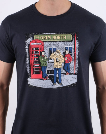 80s Casuals The Grim North T-shirt Navy