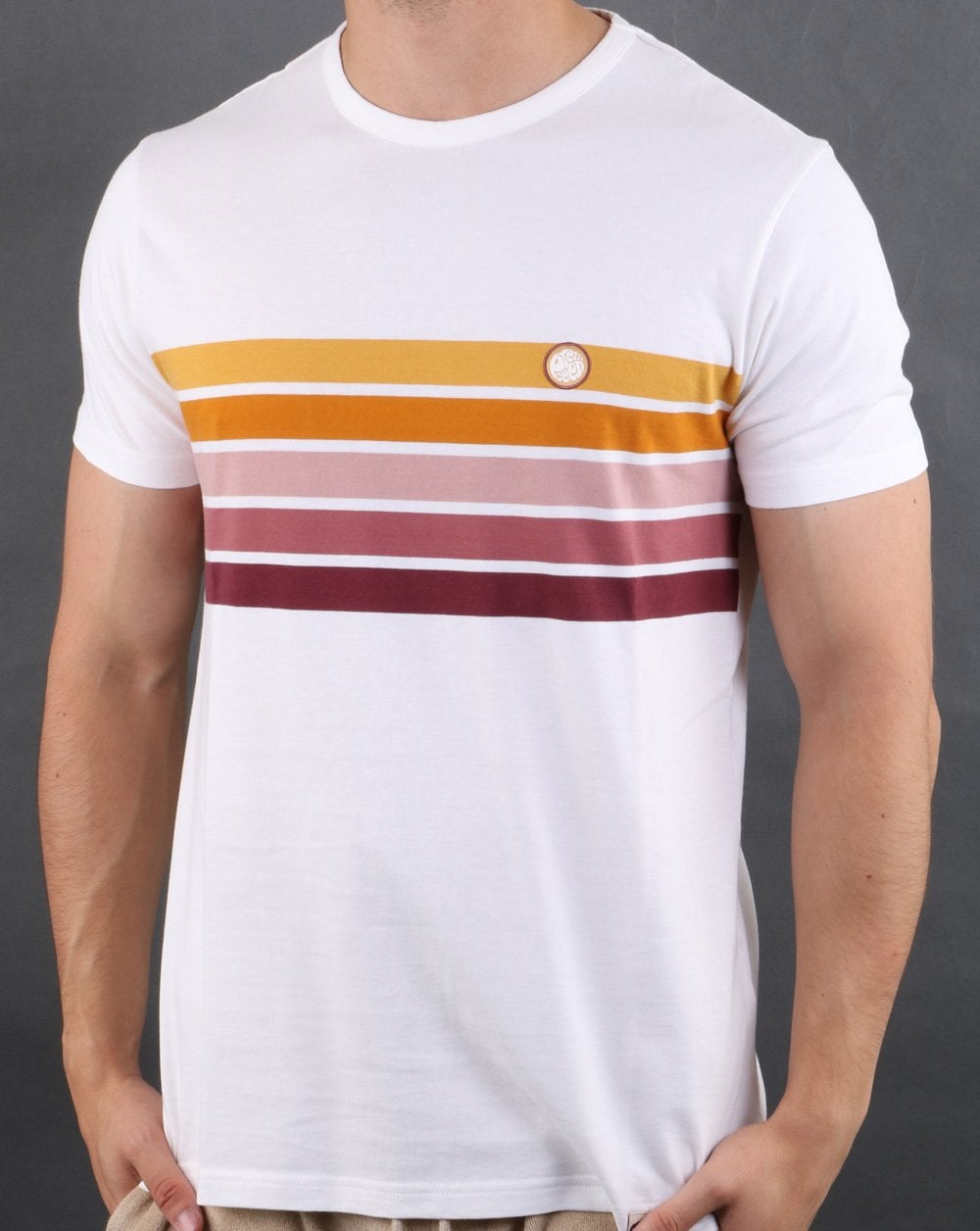 Pretty Green Gordon Chest T-shirt White