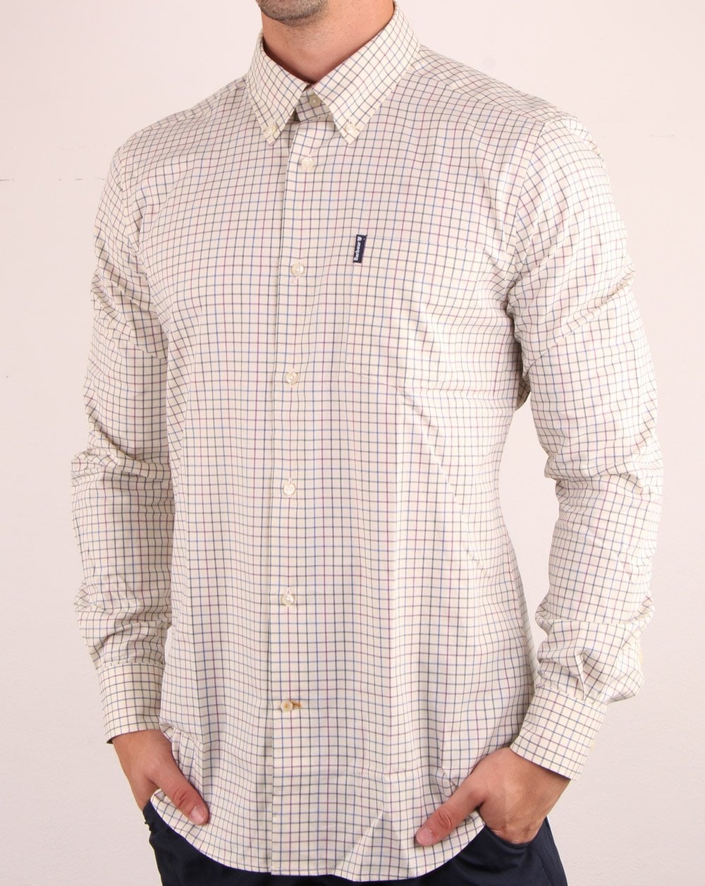 Barbour Tattersall Shirt Purple