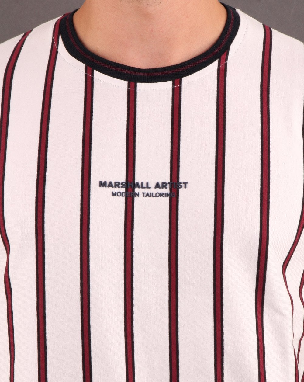 Marshall Artist Pin Stripe T-shirt White