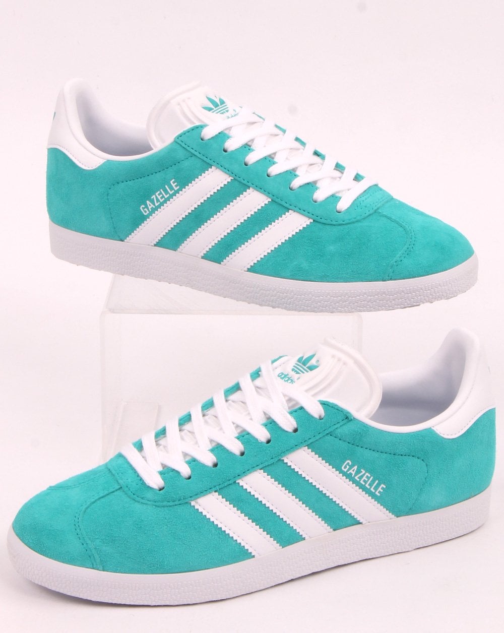 Adidas Gazelle Trainers Aqua/white