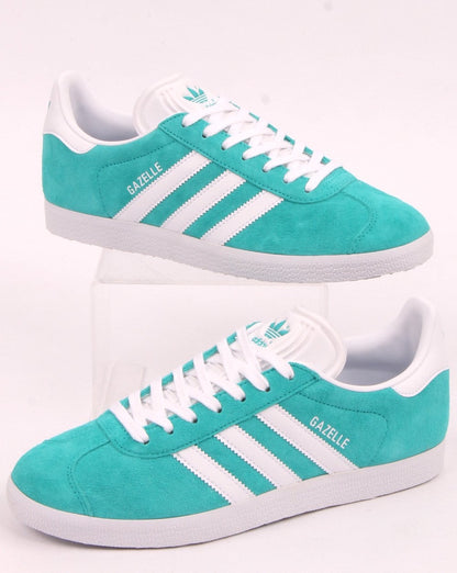Adidas Gazelle Trainers Aqua/white
