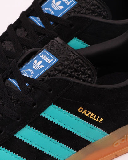 Adidas Gazelle Indoor Trainers Black/ Aqua