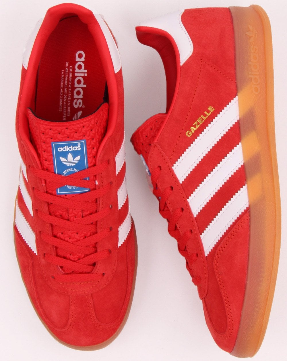 Adidas Gazelle Indoor Trainers Red/White
