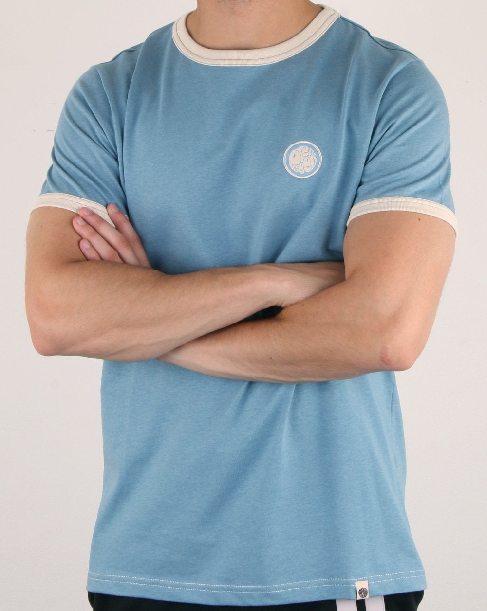 Pretty Green Milford Marl Move On T-shirt Blue