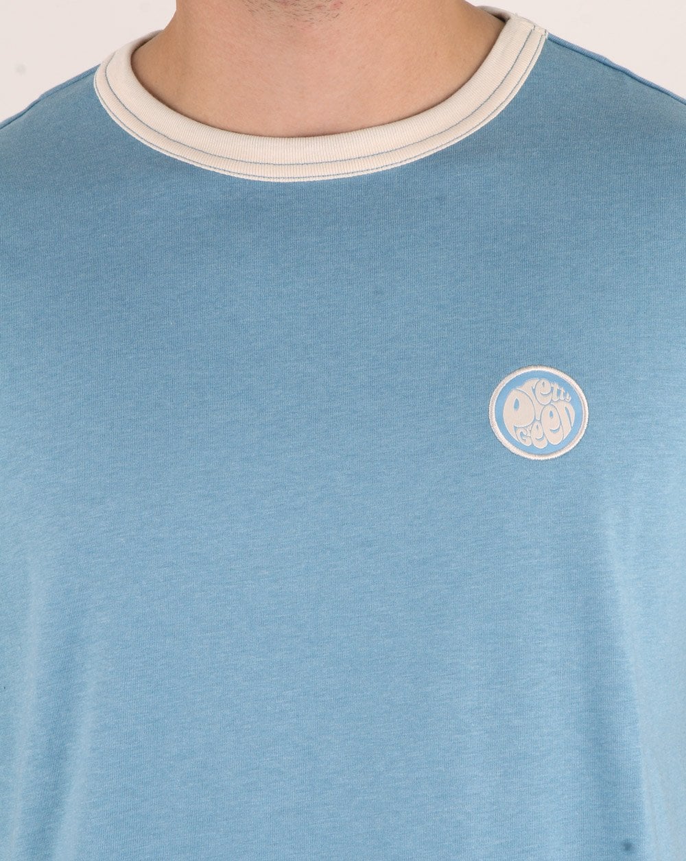 Pretty Green Milford Marl Move On T-shirt Blue