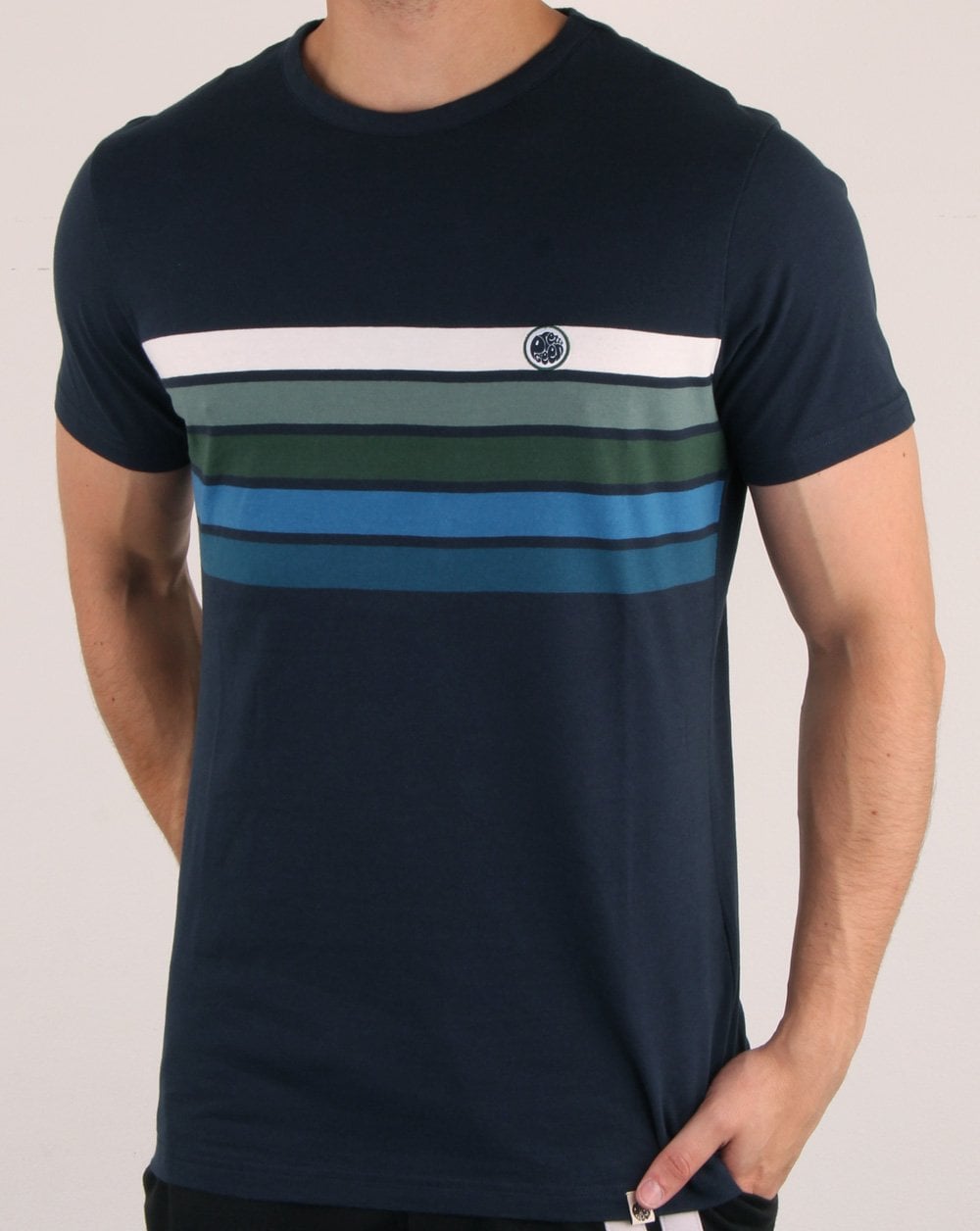 Pretty Green Gordon Chest T-shirt Navy