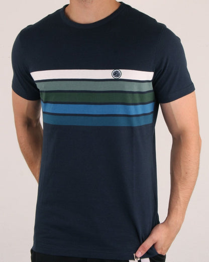 Pretty Green Gordon Chest T-shirt Navy