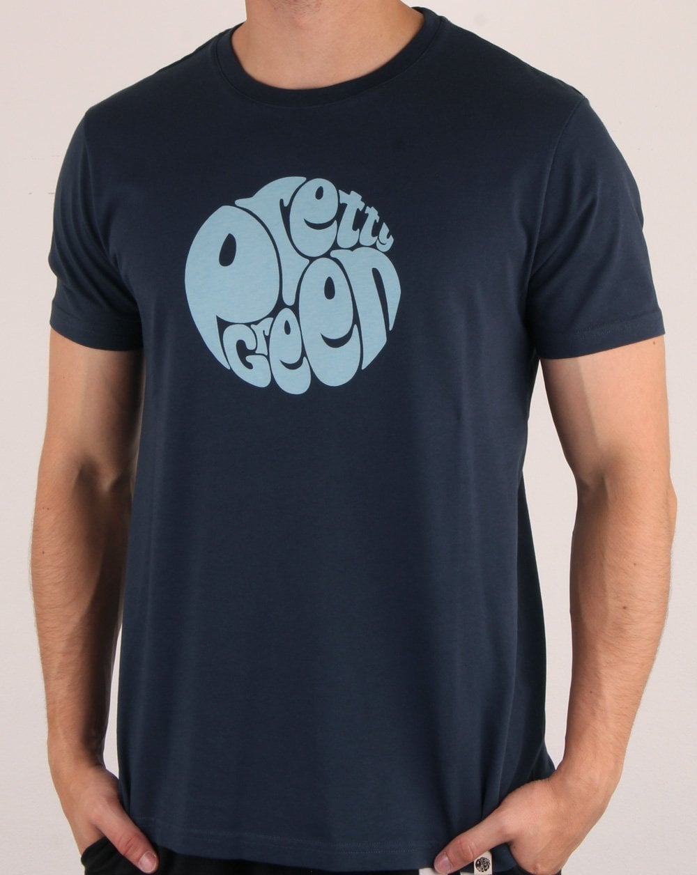 Pretty Green Logo T Shirt Navy/blue