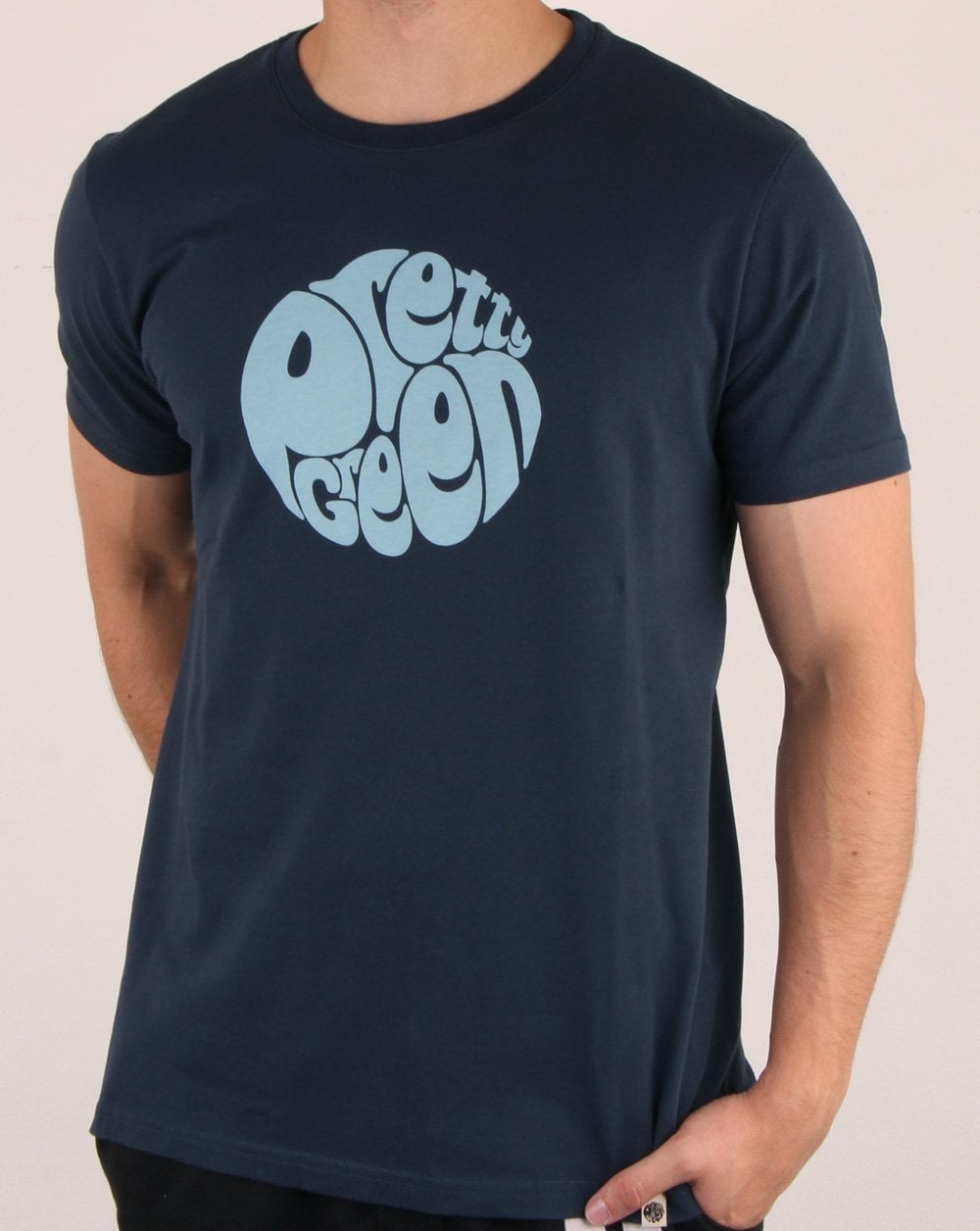 Pretty Green Logo T Shirt Navy/blue