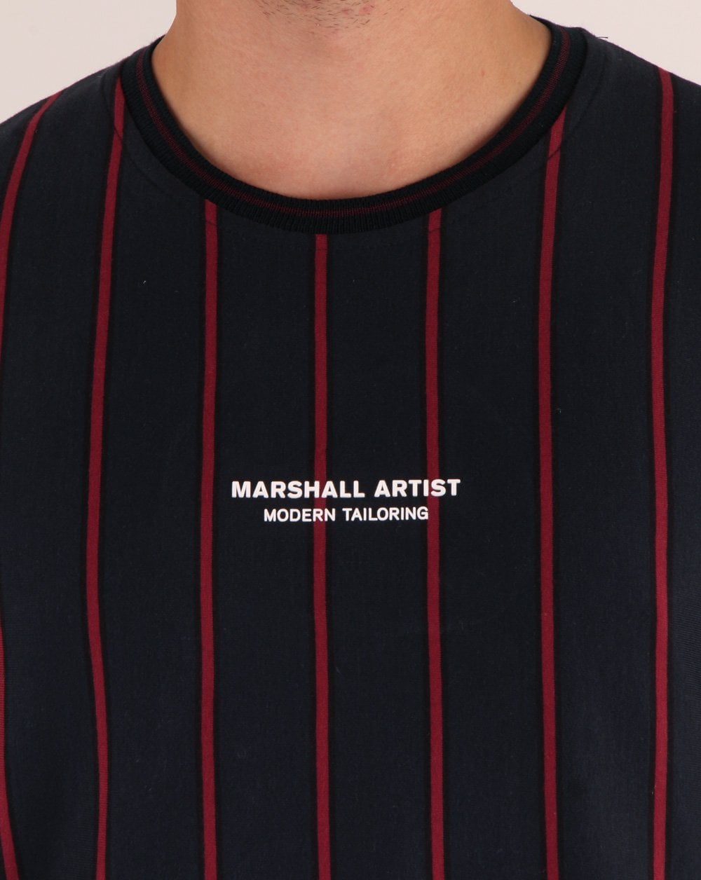 Marshall Artist Pin Stripe T-shirt Navy