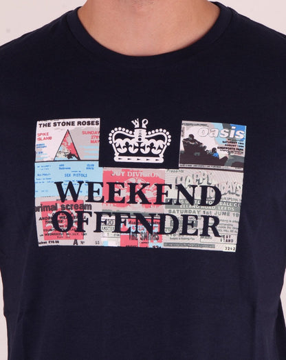 Weekend Offender Tickets T-shirt Navy