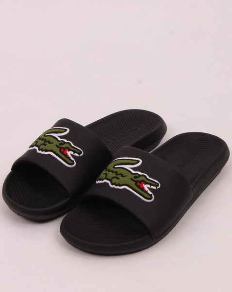 Lacoste Croco Slide Black/Green