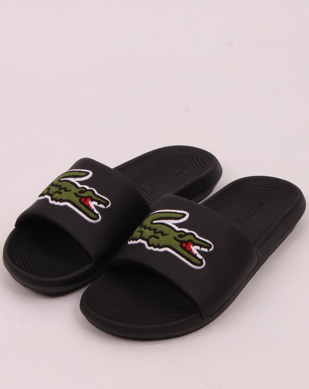 Lacoste Croco Slide Black/Green