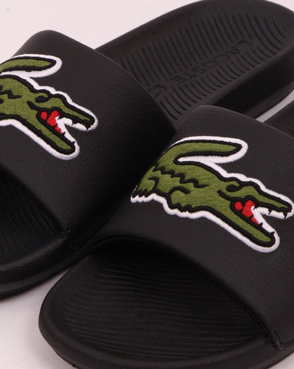Lacoste Croco Slide Black/Green
