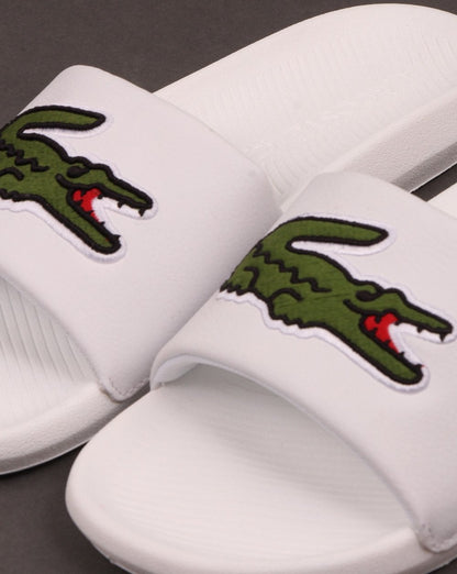 Lacoste Croco Slide White/Green