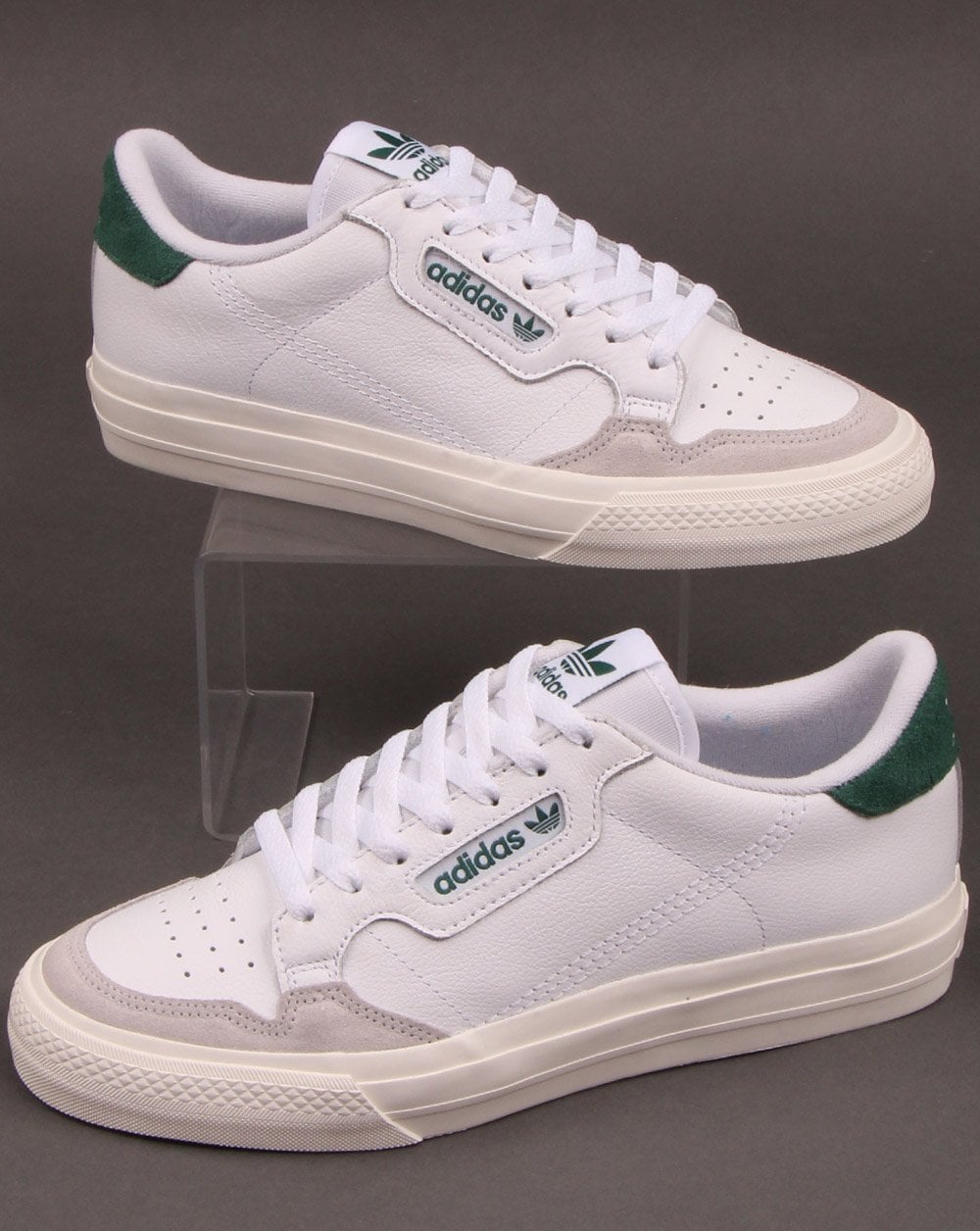 Adidas Continental Vulc Trainers White/Green