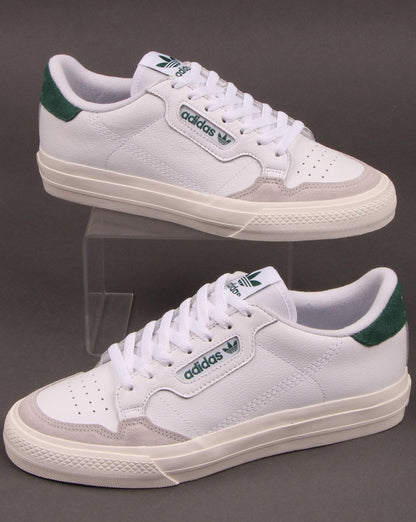 Adidas Continental Vulc Trainers White/Green