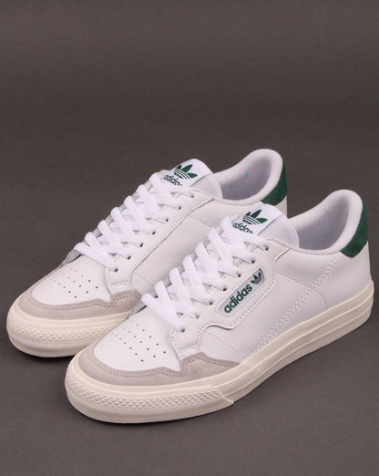 Adidas Continental Vulc Trainers White/Green
