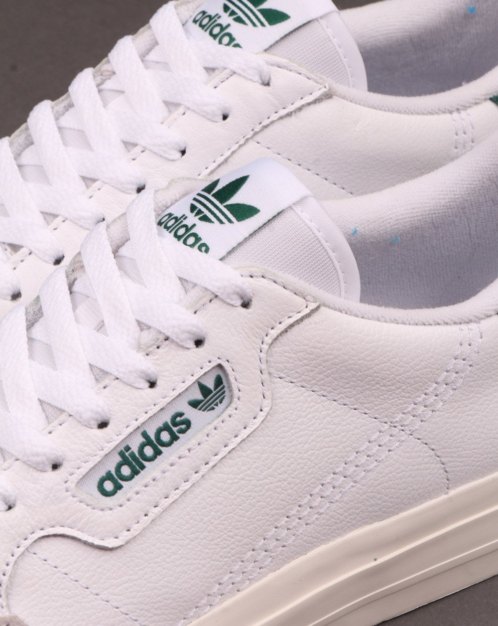 Adidas Continental Vulc Trainers White/Green