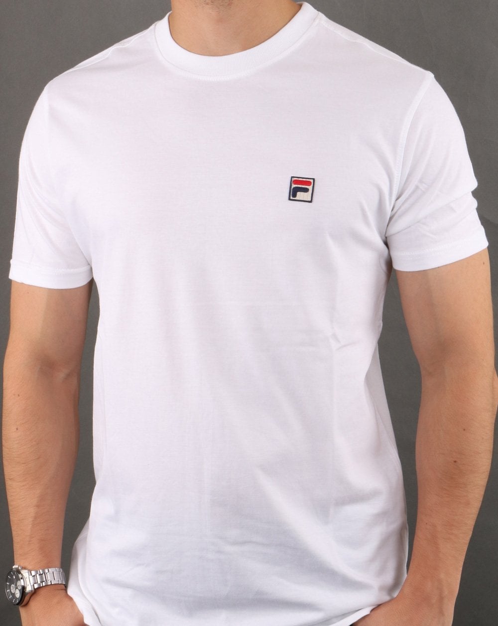 Fila Vintage Twin Pack T Shirts Navy/White