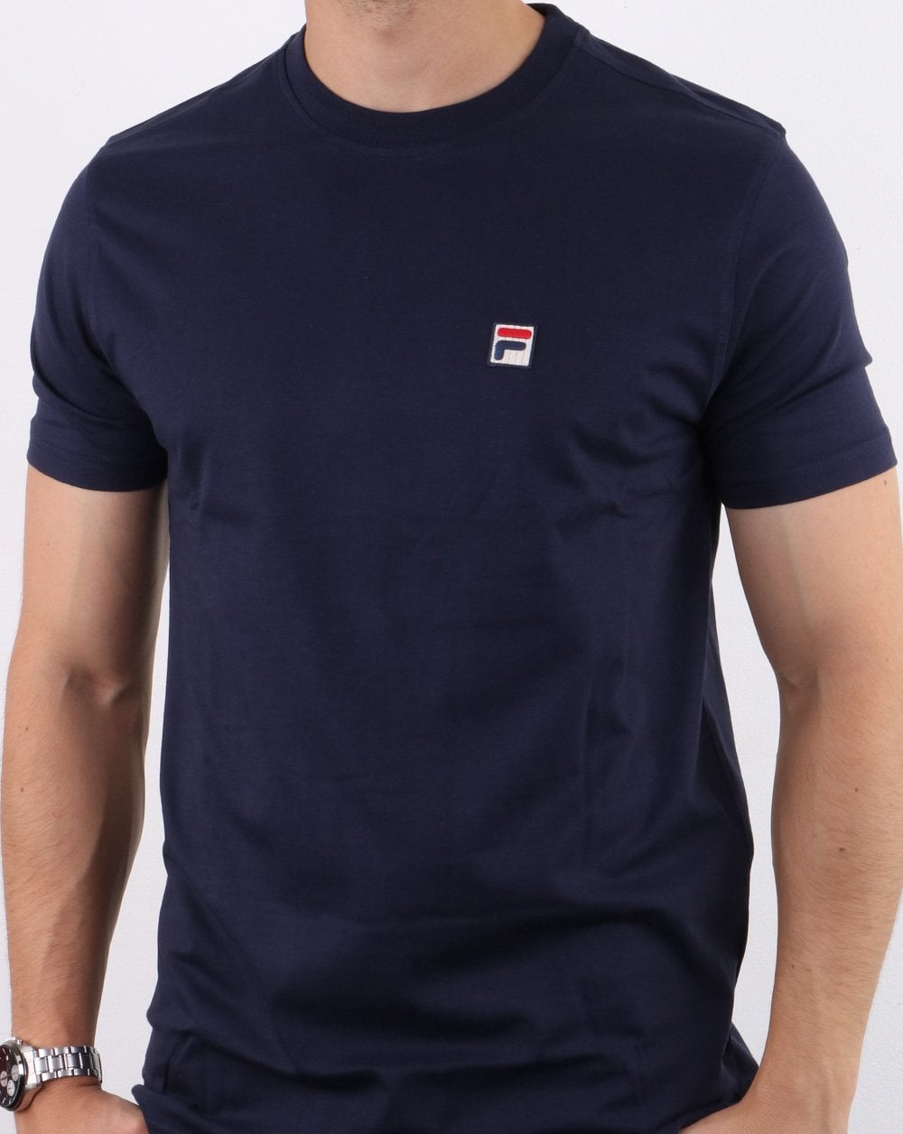 Fila Vintage Twin Pack T Shirts Navy/White