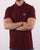 Ma.strum Pique Polo Deep Red