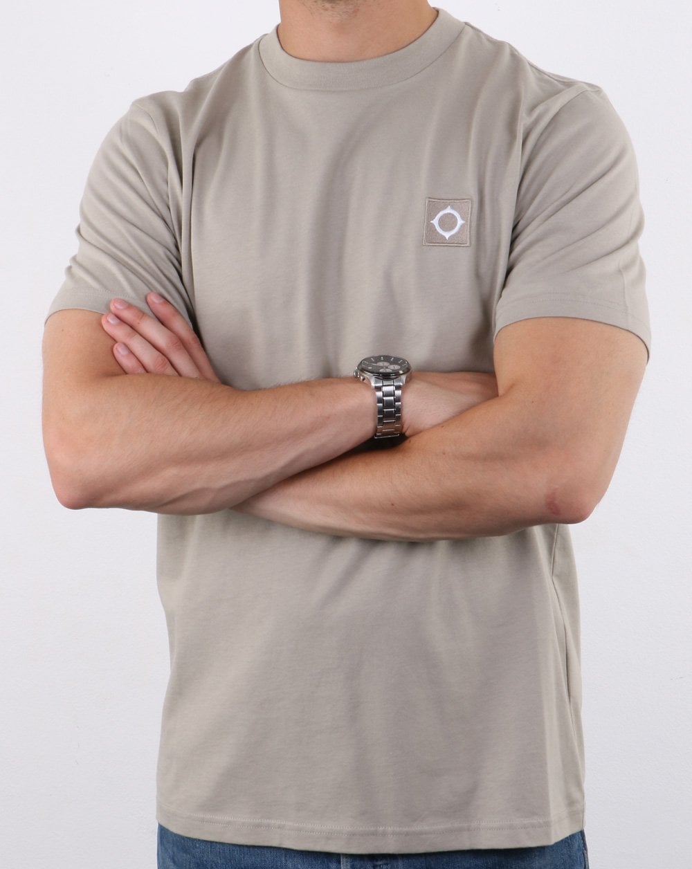 Ma.strum Icon T Shirt Silver Grey