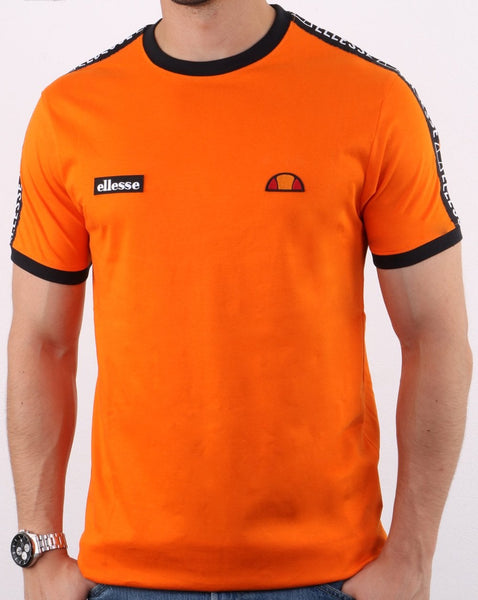 Ellesse Fede Taped T Shirt Orange