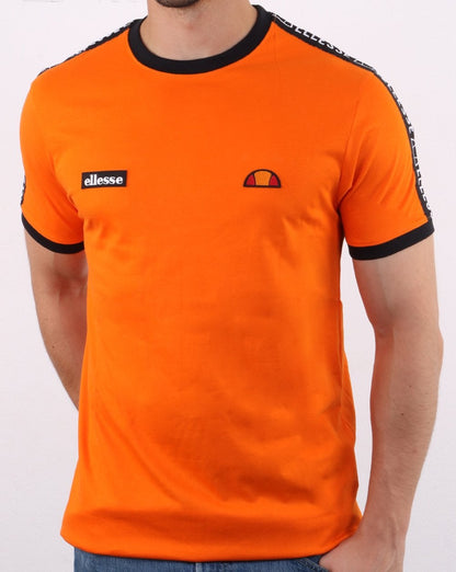 Ellesse Fede Taped T Shirt Orange