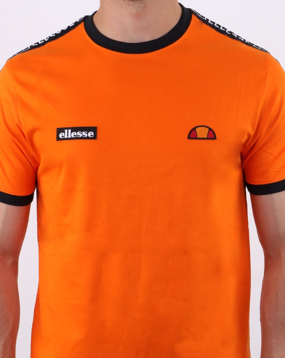 Ellesse Fede Taped T Shirt Orange