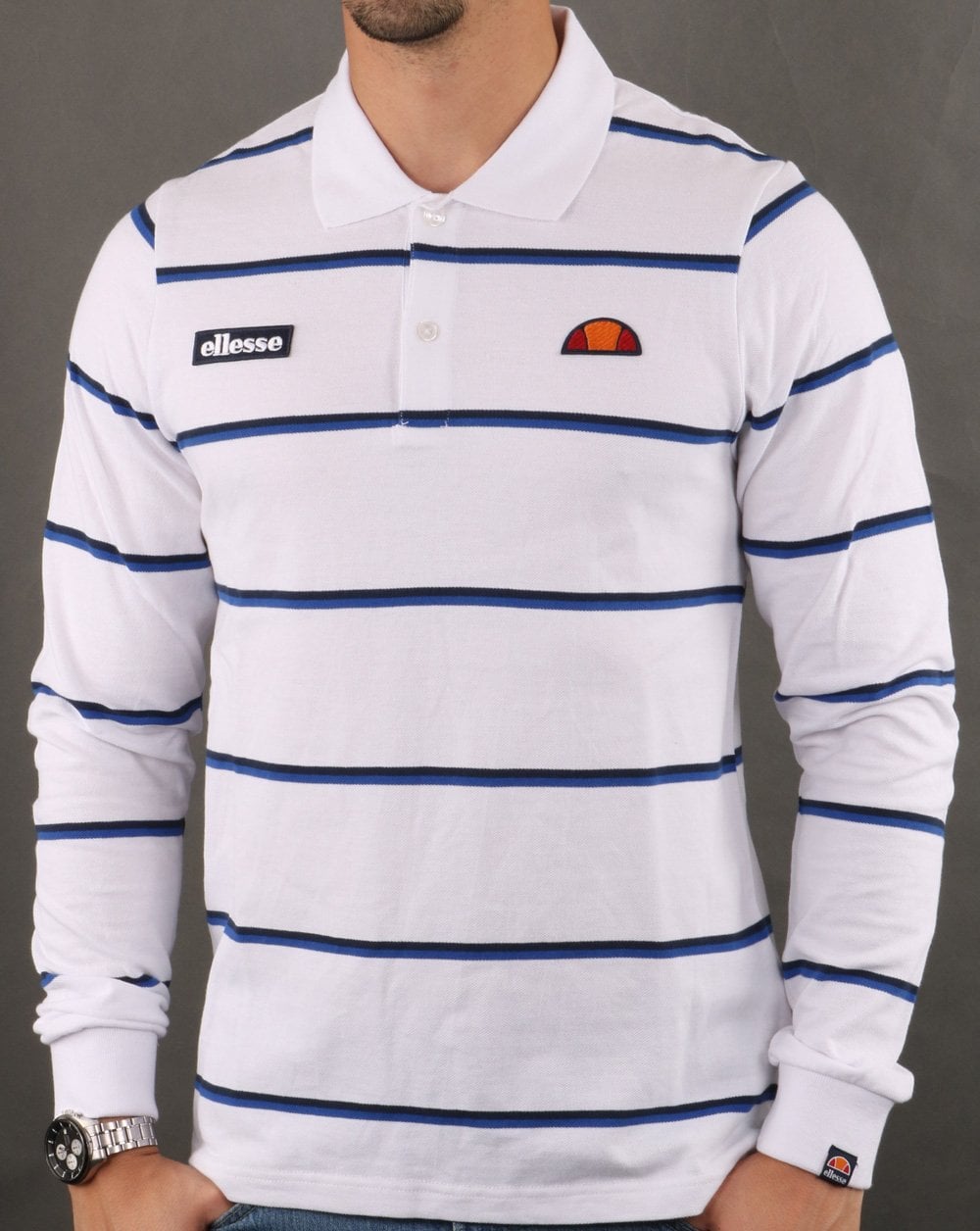 Ellesse Maffio Rugby Shirt White