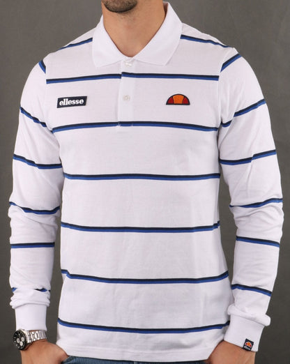 Ellesse Maffio Rugby Shirt White